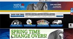 Desktop Screenshot of maplecitytire.ca